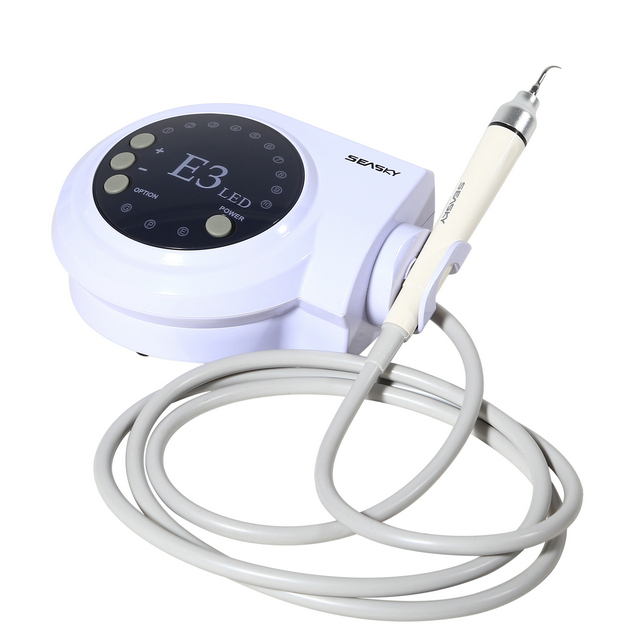 Dental Ultrasonic Scaler + LED Handpiece + 5*Tips Fit Woodpecker EMS Cavitron