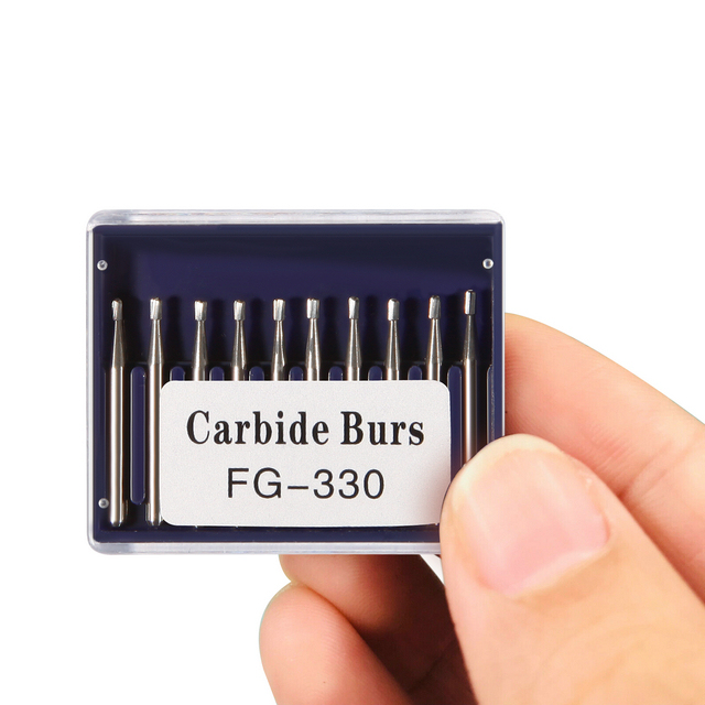 Dental Carbide Burs FG # 330 Pear for High Speed Handpiece 10 per package