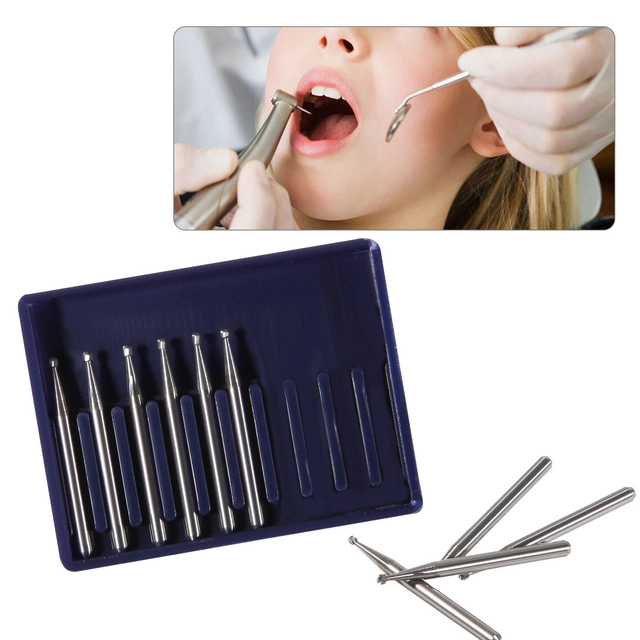 Dental Round Tungsten Carbide Tungsten Steel Bur For High Speed Handpiece FG01