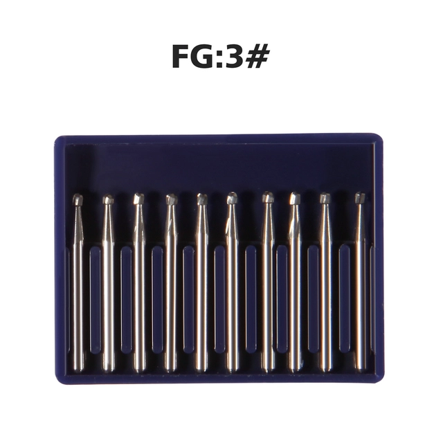 Dental Round Tungsten Carbide  Steel Bur For High Speed Handpiece FG03