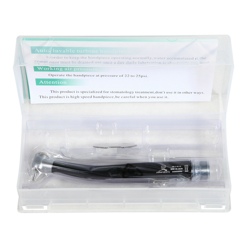 Yabangbang 2 Hole High Speed Handpiece Push Button NSK Style Turbina Air Turbine(Black)