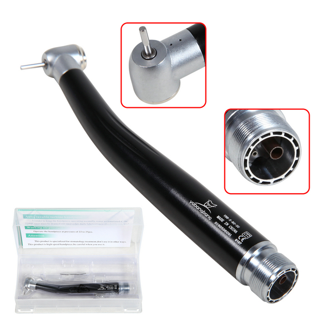 Yabangbang 2 Hole High Speed Handpiece Push Button NSK Style Turbina Air Turbine(Black)