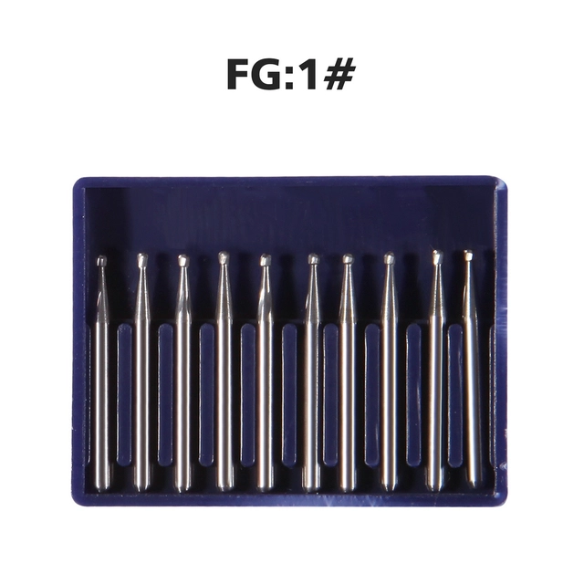 Dental Round Tungsten Carbide Tungsten Steel Bur For High Speed Handpiece FG01