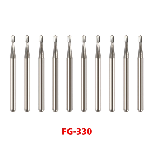 Dental Carbide Burs FG # 330 Pear for High Speed Handpiece 10 per package