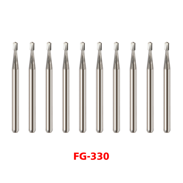 Dental Carbide Burs FG # 330 Pear for High Speed Handpiece 10 per package