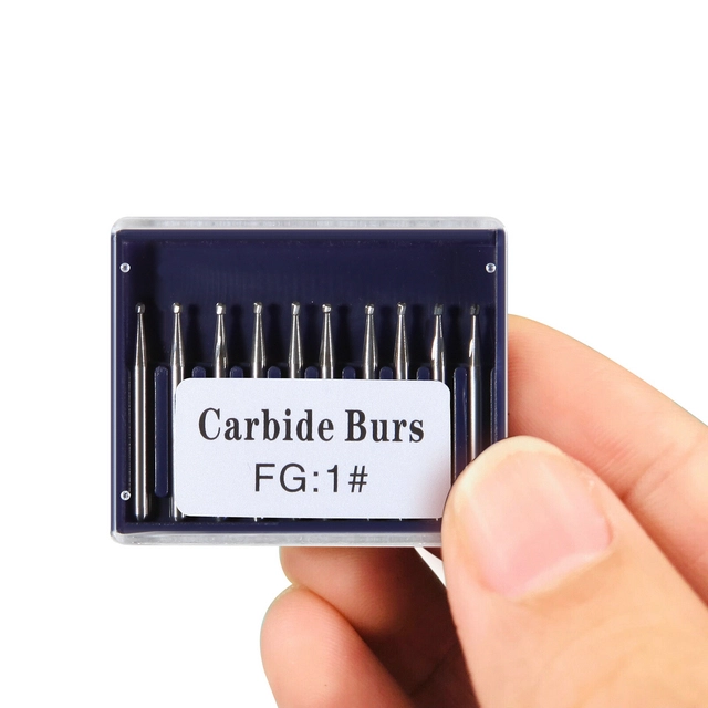 Dental Round Tungsten Carbide Tungsten Steel Bur For High Speed Handpiece FG01