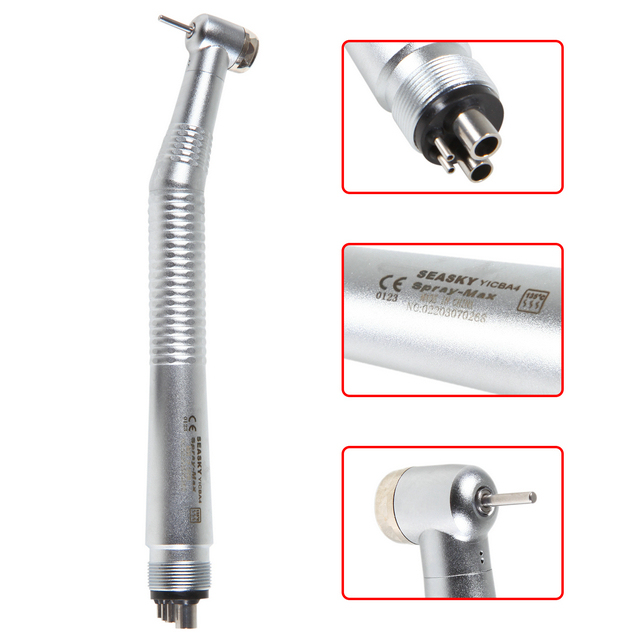 NSK Style Dental High Speed Handpieces Push Button 4 Holes Air Turbine