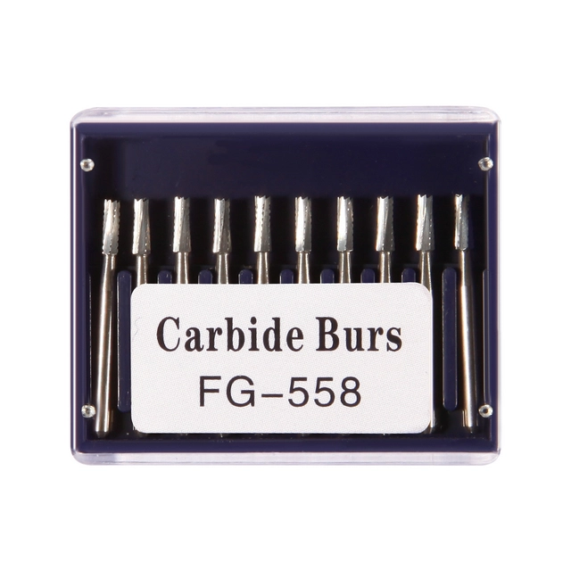 FG558 Dental FG Carbide Steel Bur Drills Dentist Tools for High Speed Handpiece