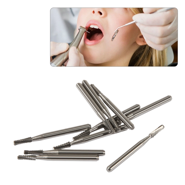 Dental Carbide Steel Bur Drills Dentist Tool for High Speed Handpiece FG1557