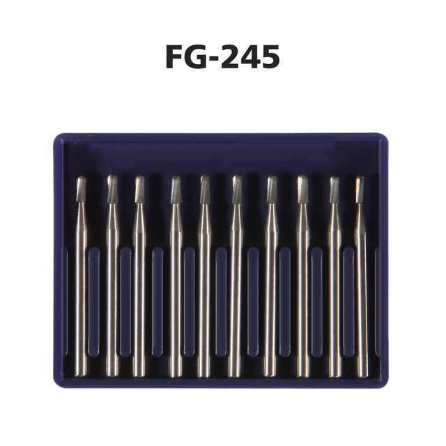 Dental High Speed Handpiece Carbide Burs Steel FG245 FG Bur Drills