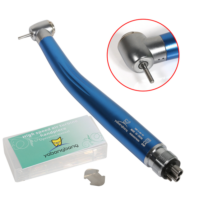 Yabangbang 4 Holes High Speed Handpiece Push Button NSK Style Blue color
