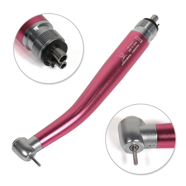 Yabangbang 4 Holes High Speed Handpiece Push Button NSK Style PInk color