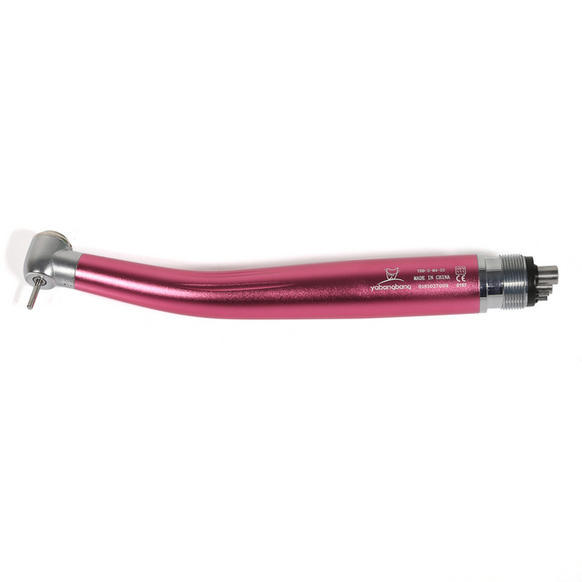 Yabangbang 4 Holes High Speed Handpiece Push Button NSK Style PInk color