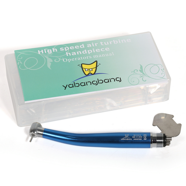 Yabangbang 4 Holes High Speed Handpiece Push Button NSK Style Blue color