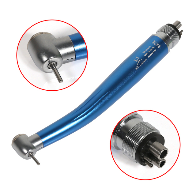 Yabangbang 4 Holes High Speed Handpiece Push Button NSK Style Blue color