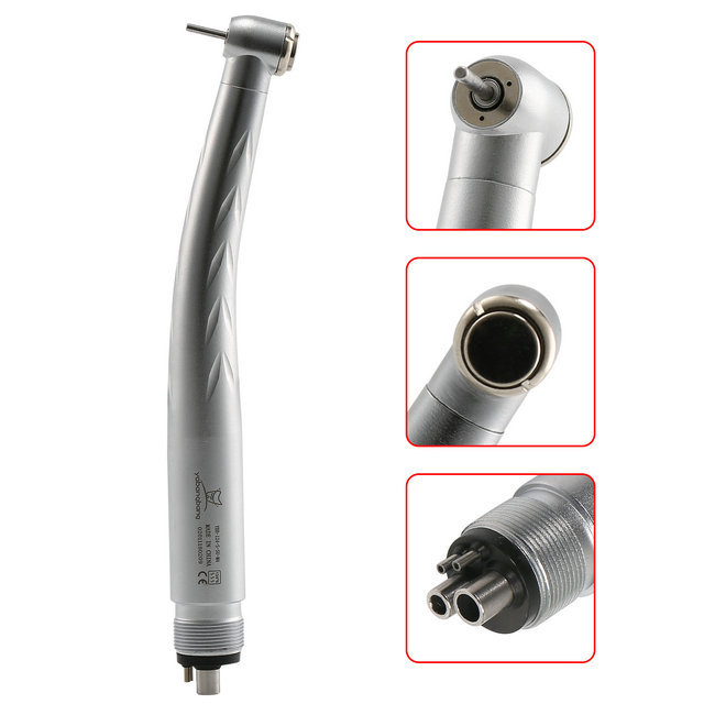 NSK Style Dental High Speed Handpiece 3 Triple Spray Push Button 4 Holes