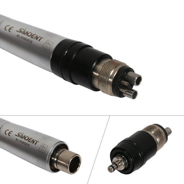 Dental High Speed Big Torque Handpiece Push W/ 4 Holes Coupler fit NSK DAK4