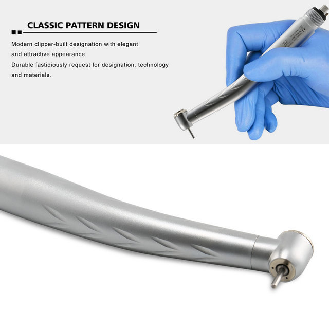 NSK Style Dental High Speed Handpiece 3 Triple Spray Push Button 4 Holes