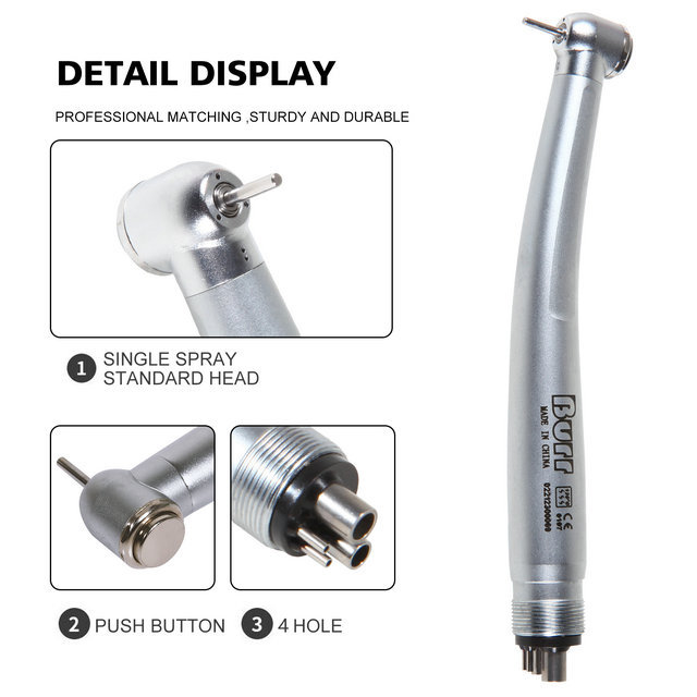 NSK PANA MAX Style Dental High Speed Handpiece Push Button 4Hole Clean Head