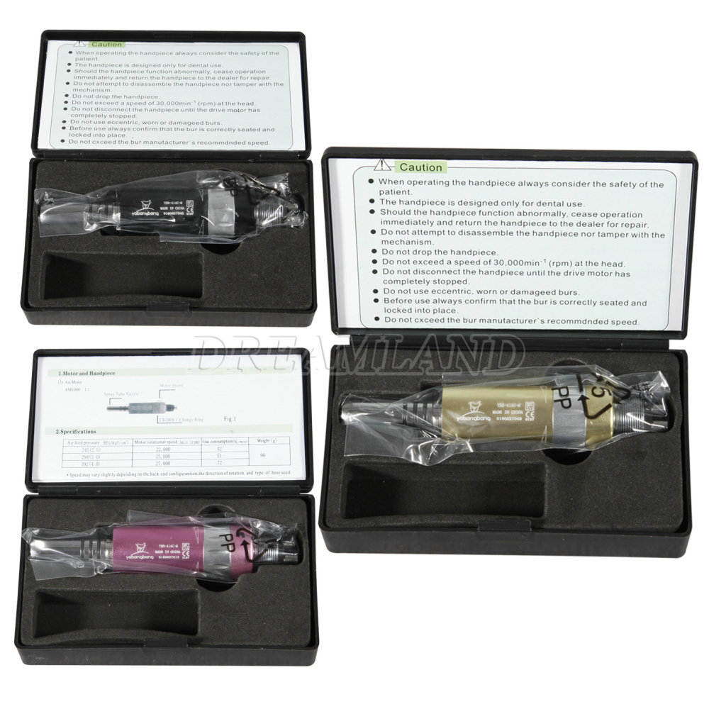 Dental Internal 4holes Air Motor Fit KAVO LED Low Speed Handpiece System  3 colors to choose