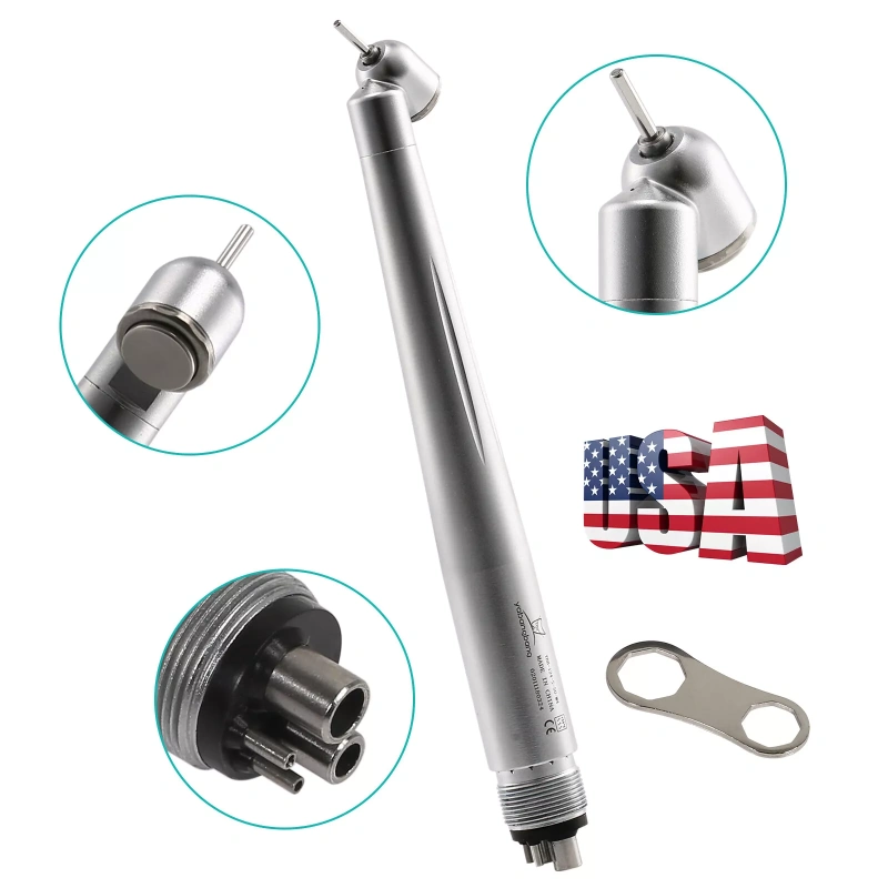 Dental 45 Degree Surgical High Speed Handpiece Push Button LED/Non-LED 4Hole/2Hole