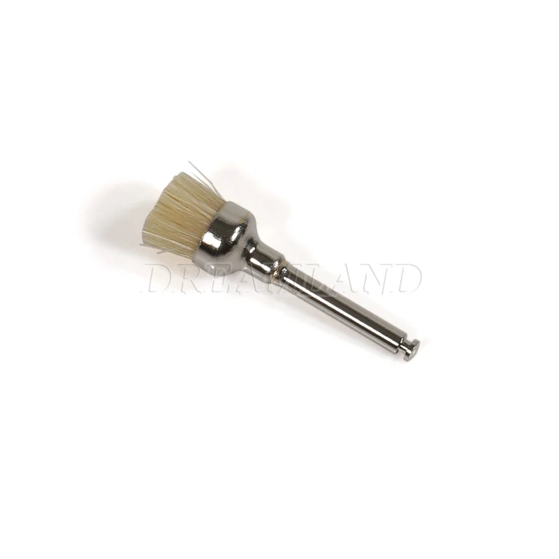 100pcs Dental Nylon Latch Polishing Polisher Prophy Brush point/flat/bowl Teeth Brush