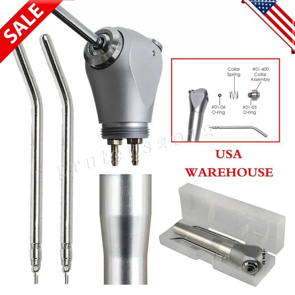 New Dental Air Water Spray Triple Syringe 3 Way Handpiece w/ Nozzles Tips Tubes
