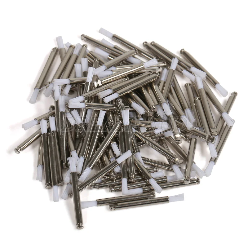 100pcs Dental Nylon Latch Polishing Polisher Prophy Brush point/flat/bowl Teeth Brush