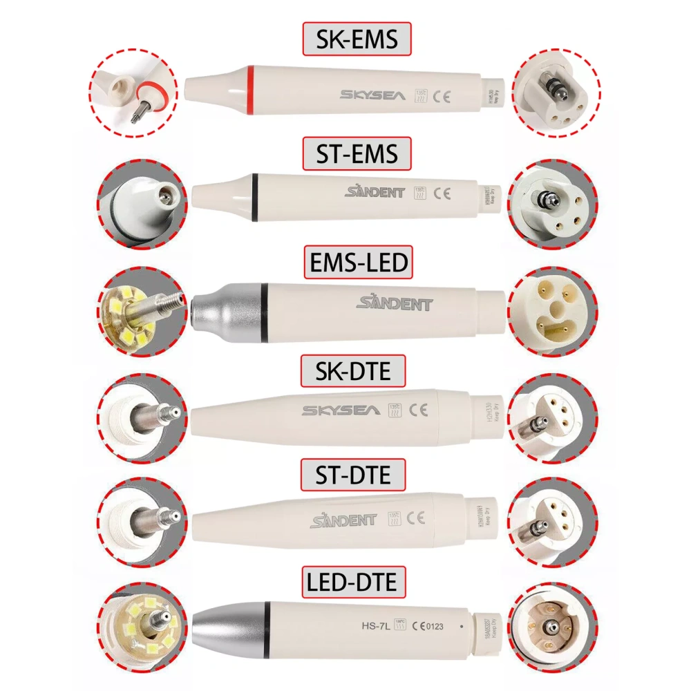 Dental Ultrasonic Scaler Handpiece LED/NON-LED Fit EMS Woodpecjer/ DTE SATELEC