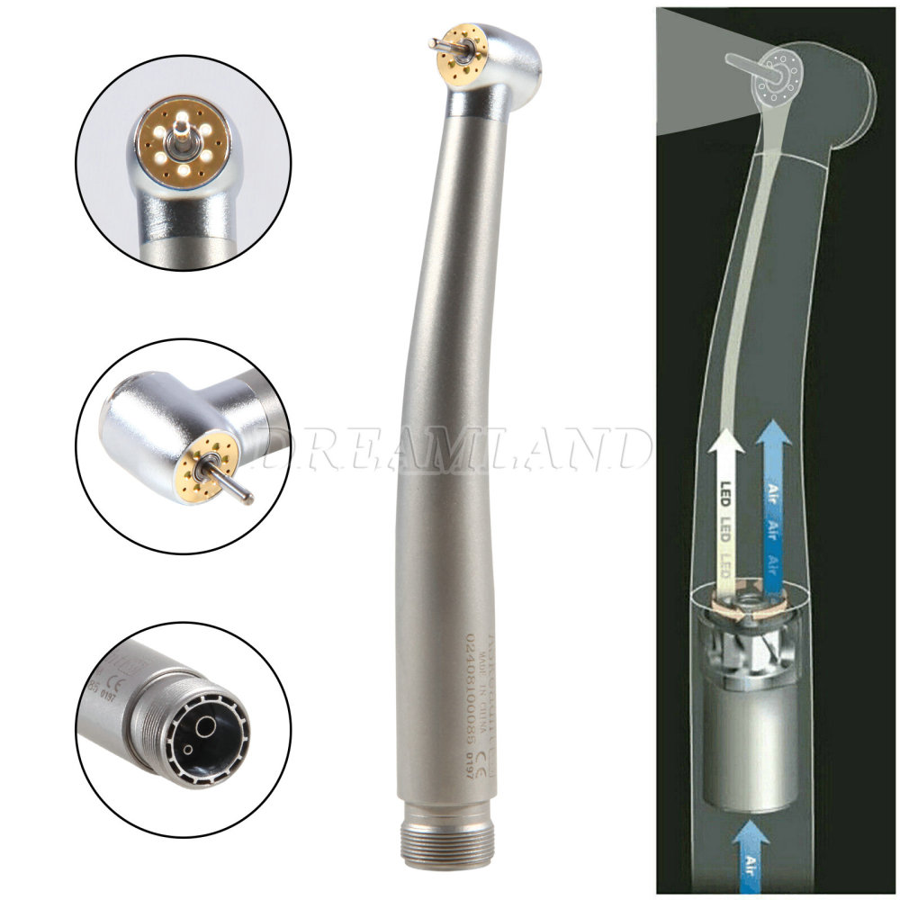 Dental E-generator Shadowless 6 LED High Speed Handpiece 6 Way Sprays 2/4Hole