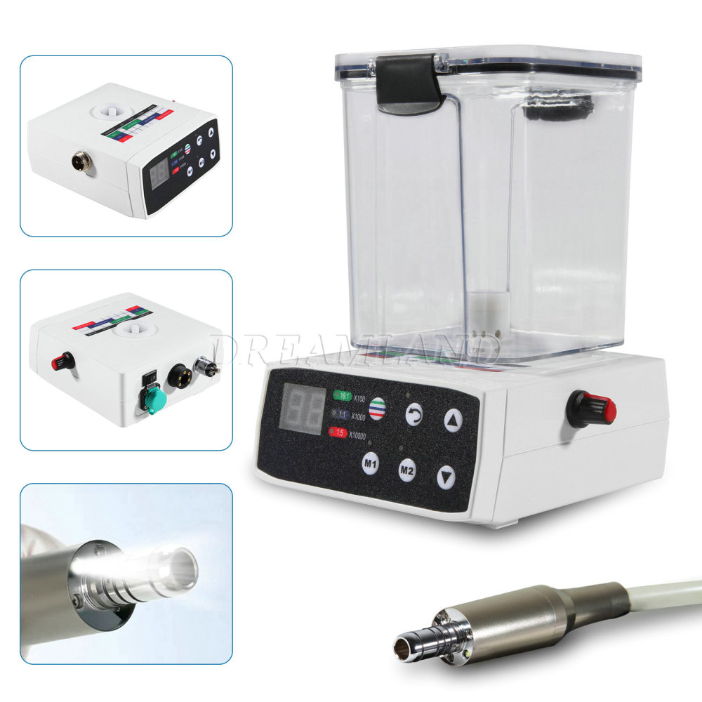 LED Dental Brushless Electric Micro Motor & Water Tank only for Lab Practice