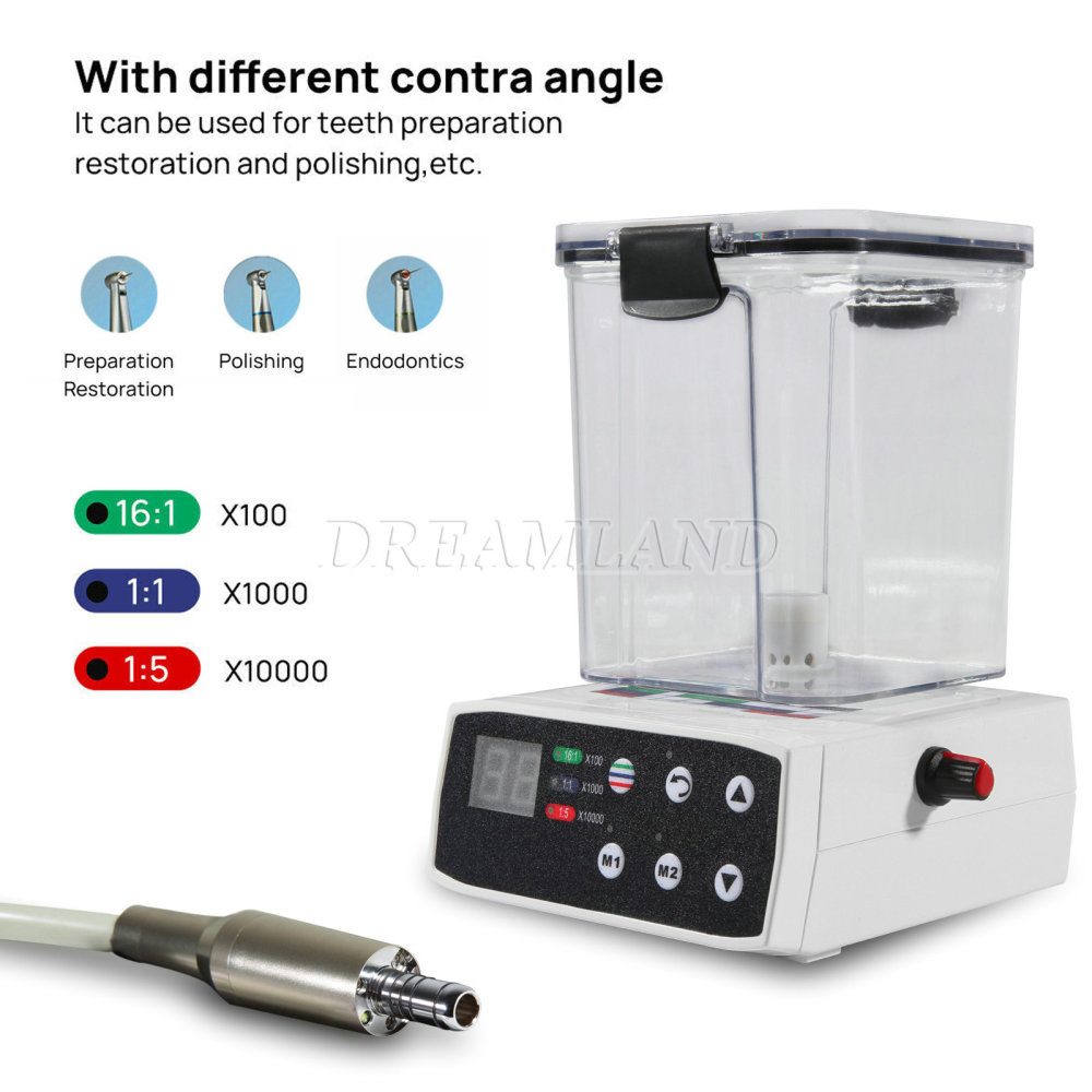 LED Dental Brushless Electric Micro Motor & Water Tank only for Lab Practice