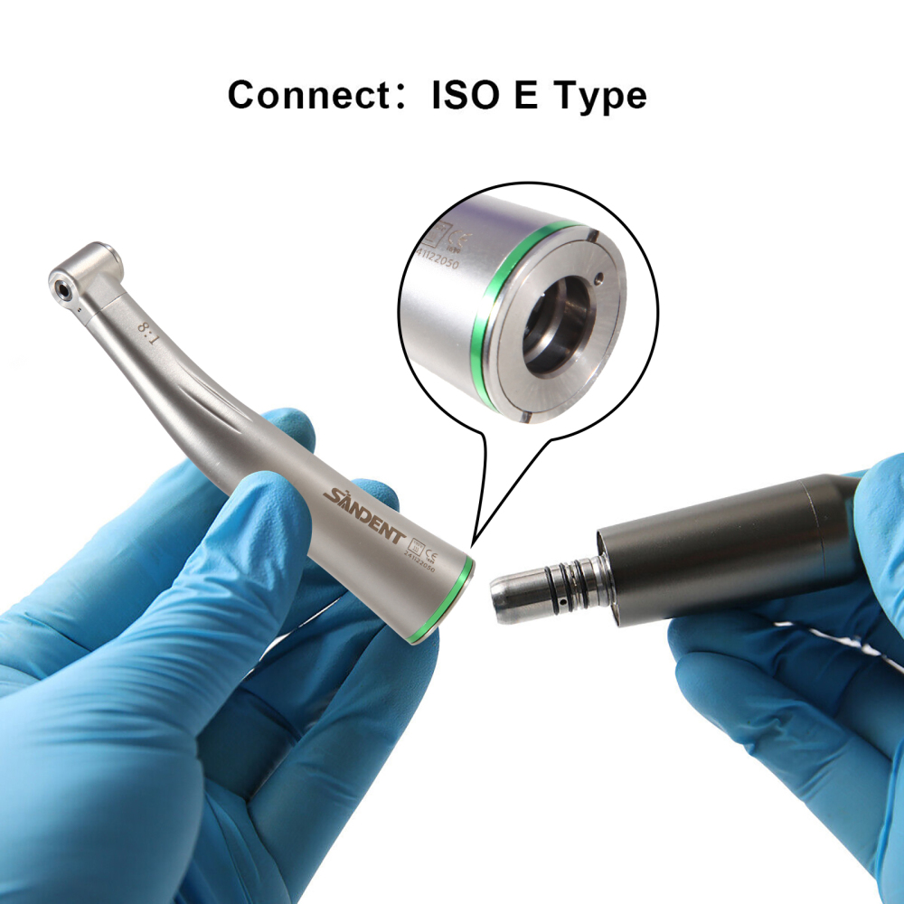 NSK Style Dental 8:1 Endo Handpiece Mini Head Fiber Optic /Non-fiber optic