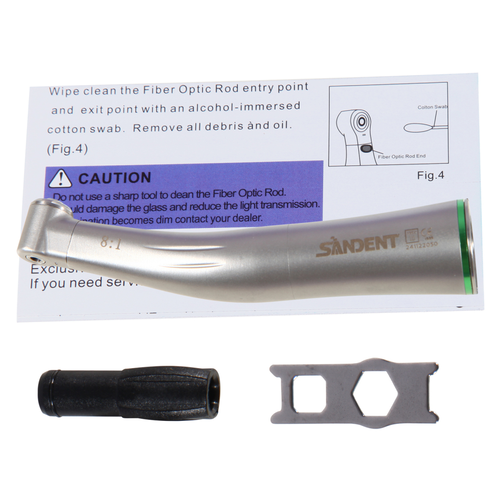 NSK Style Dental 8:1 Endo Handpiece Mini Head Fiber Optic /Non-fiber optic