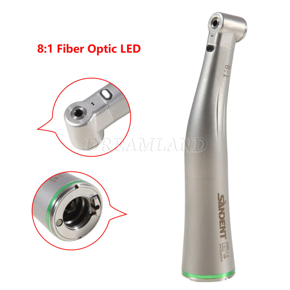 NSK Style Dental 8:1 Endo Handpiece Mini Head Fiber Optic /Non-fiber optic