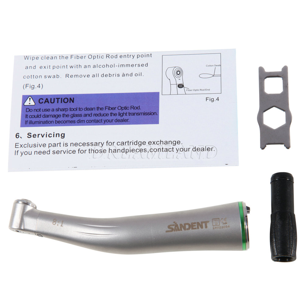 NSK Style Dental 8:1 Endo Handpiece Mini Head Fiber Optic /Non-fiber optic