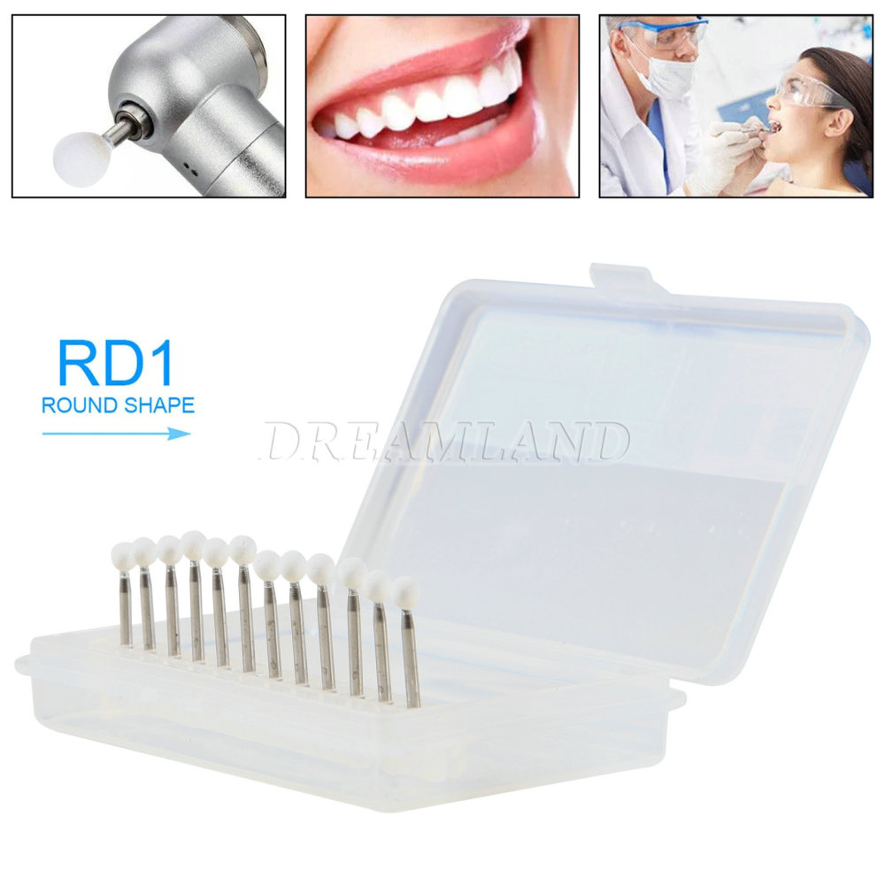 Dental White Polishing Stones Flame Cone shape FG bur Arkansas Stone FL2 CN1 RD1