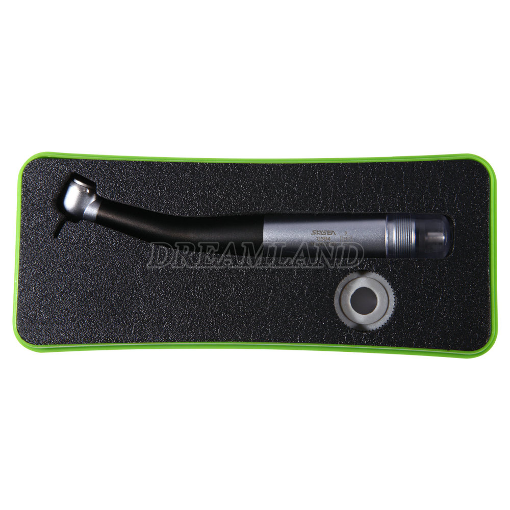 SKYSEA Dental High Speed Turbine Handpiece Push Button 4 Spray Large Head 4Hole