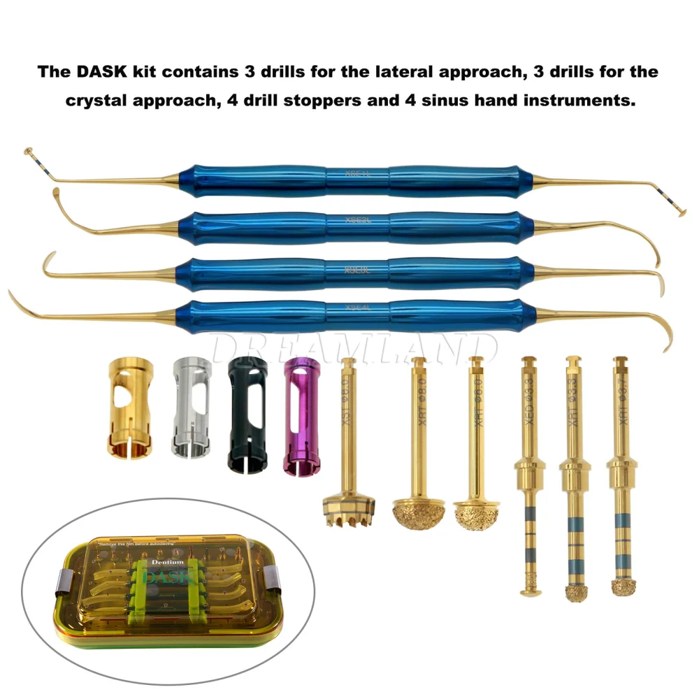 Instrument Chirurgical Dentaire DASK - Forets Et Butées Pour élévation De Sinus Avancée