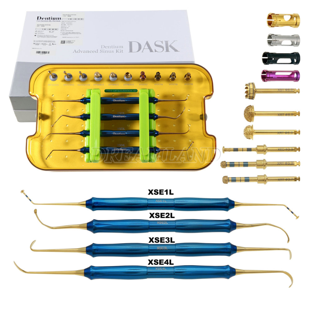 DASK Dental Implant Advanced Sinus Lift Kit Drill Stoppers Elevation Instruments