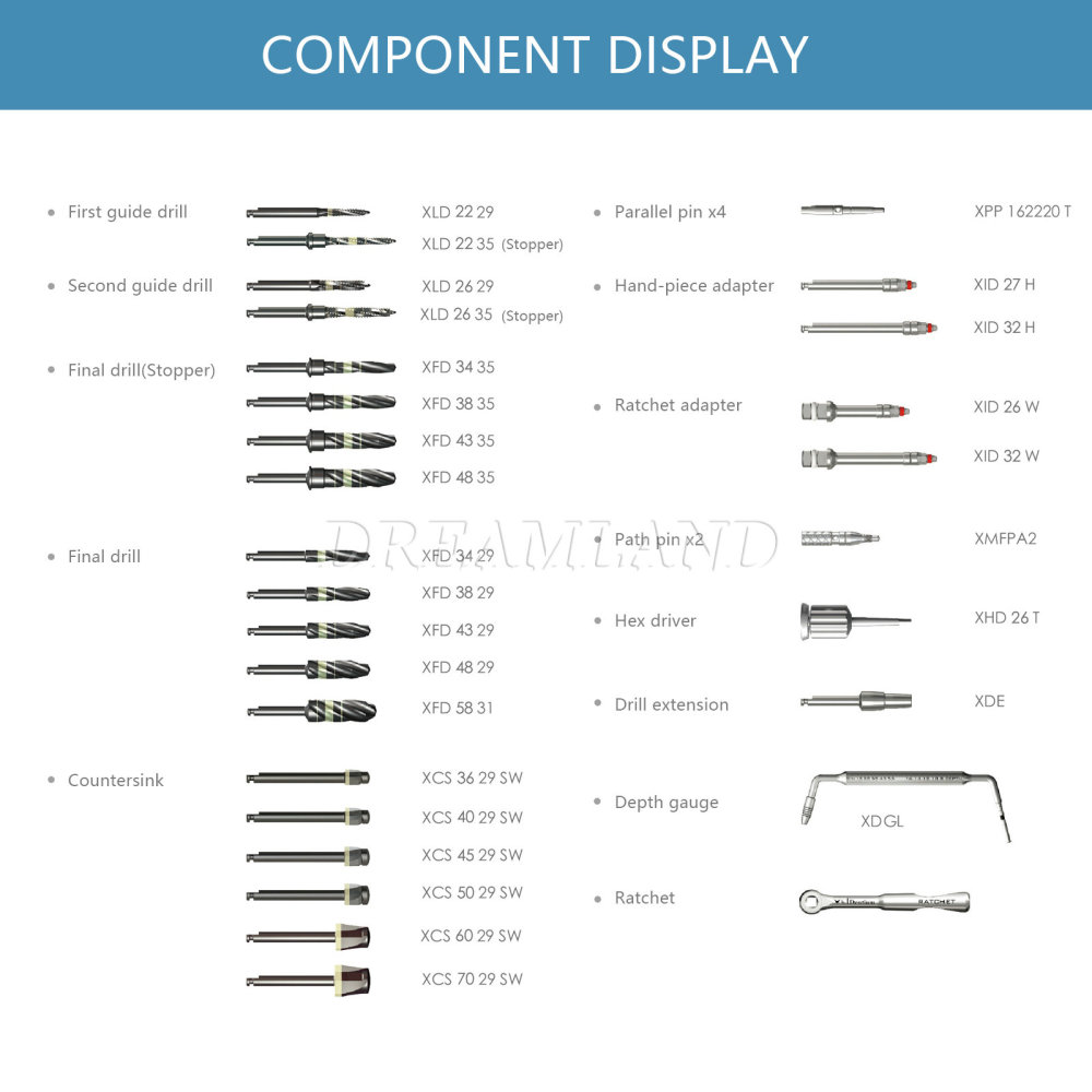 CAS Sinus Lift Implant Advanced Super Line Implantium Surgical Kit Drill