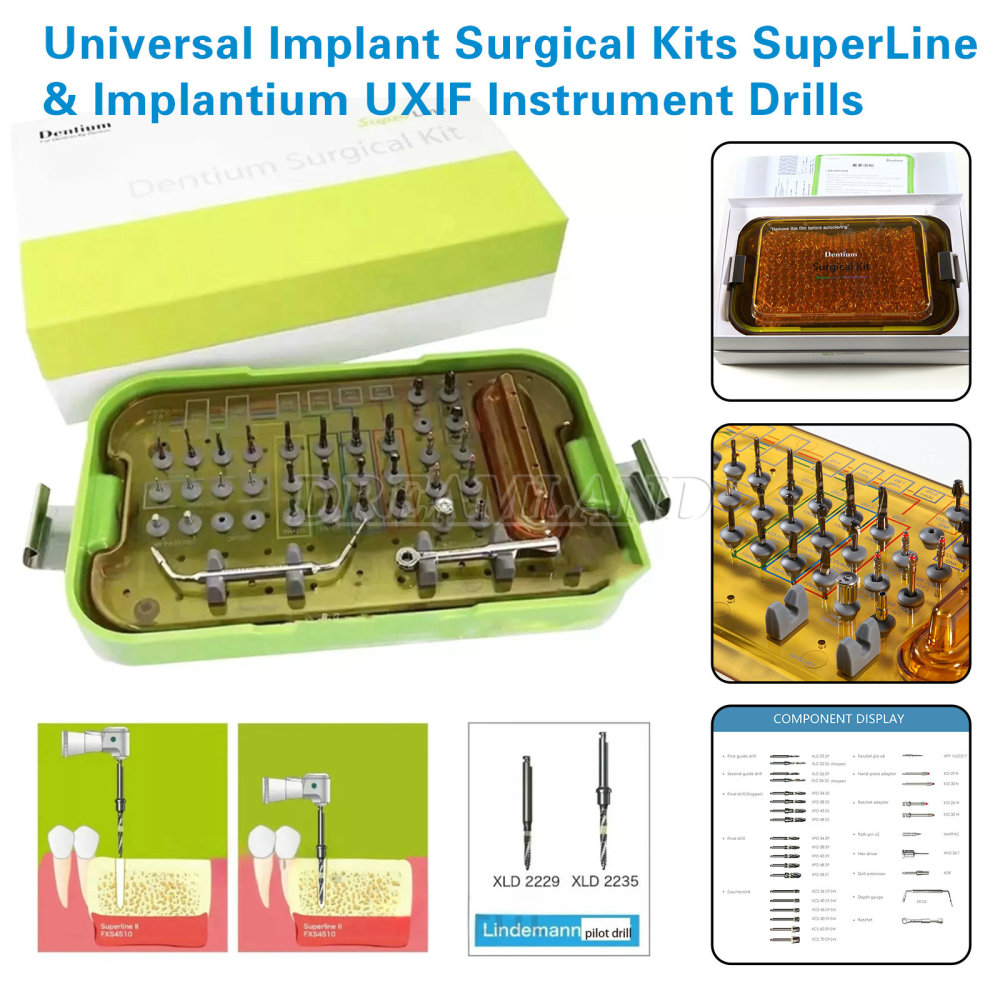 CAS Sinus Lift Implant Advanced Super Line Implantium Surgical Kit Drill