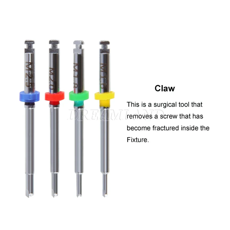 Dental Implant Broken Screw Remover Kit Reverse Drill Guide Driver