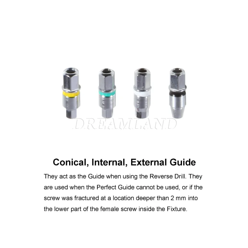 Dental Implant Broken Screw Remover Kit Reverse Drill Guide Driver
