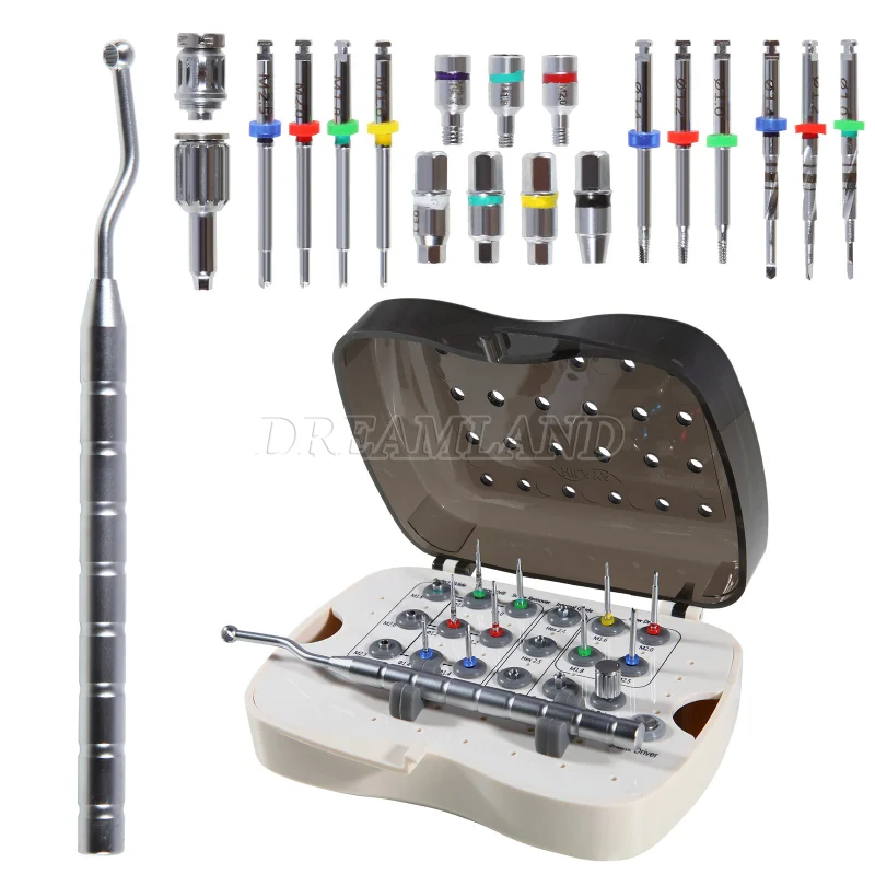Dental Implant Broken Screw Remover Kit Reverse Drill Guide Driver