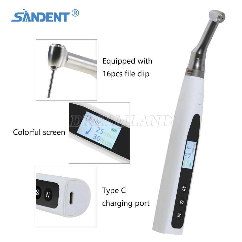 Dental 20:1 Wireless Universal Implant Torque Wrench Electric Driver Kit SANDENT