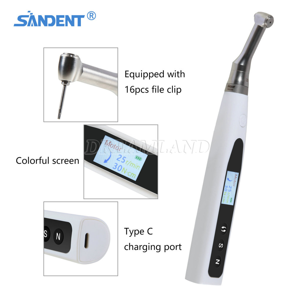 Dental 20:1 Wireless Universal Implant Torque Wrench Electric Driver Kit SANDENT