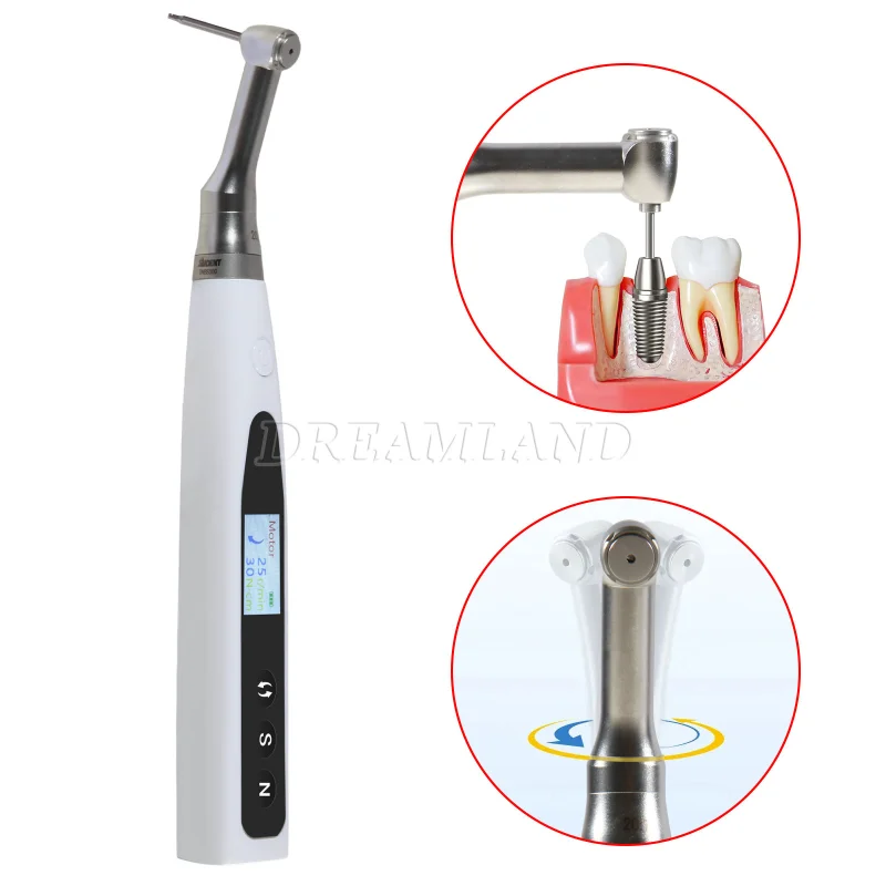 Dental 20:1 Wireless Universal Implant Torque Wrench Electric Driver Kit SANDENT