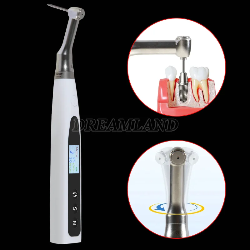 Dental 20:1 Wireless Universal Implant Torque Wrench Electric Driver Kit SANDENT
