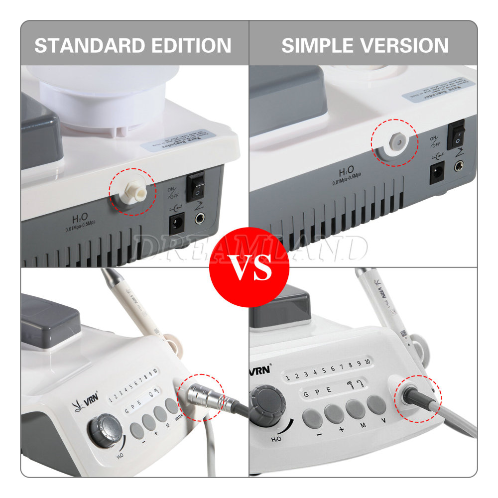 LED Dental Ultrasonic Piezo Scaler w/ Handpiece tips Bottle Fit EMS Woodpecker ship from China